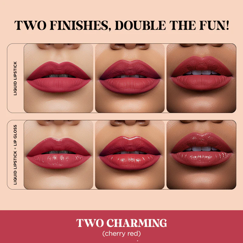 Two Good! 2 in 1 Liquid Lipstick & Lip Gloss Duo - Image 53
