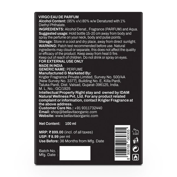 Virgo Perfume - 100ml - Image 8